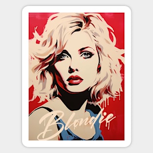 Blondie pop art Sticker